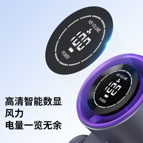 新品手持小風扇數顯折曡戶外可攜式迷你靜音usb充電暴力風扇