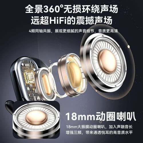 【可供手機充電】新款2025藍牙耳機開放式超長續航無線傳導運動