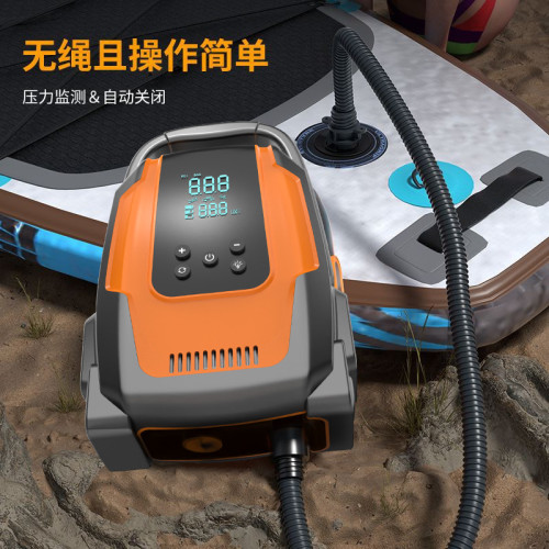 戶外露營車用充氣泵漿板帳篷皮劃艇SUP可攜式電動無線高壓沖氣泵