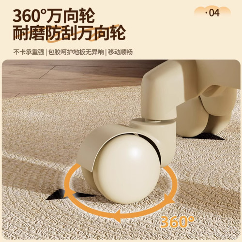萬向輪靜音移動滑輪小矮凳家用客廳沙發小凳子兒童換鞋板凳帶輪子