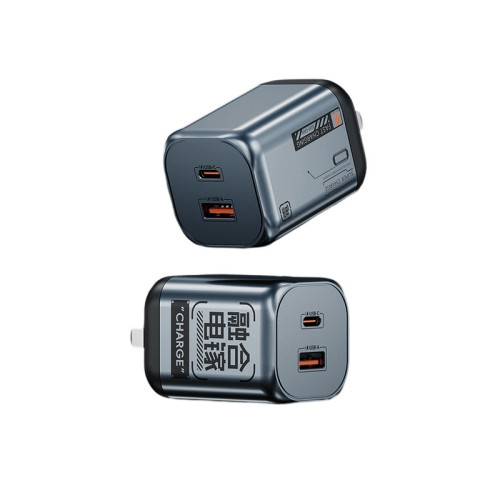 【融合電鎵】雙口65w快充頭typec可折曡PD快充適用蘋果華爲充電器