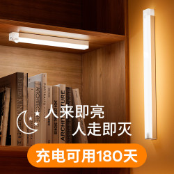 led人體感應燈條磁吸燈櫥櫃燈長條感應小夜燈USB充電櫥櫃感應燈條