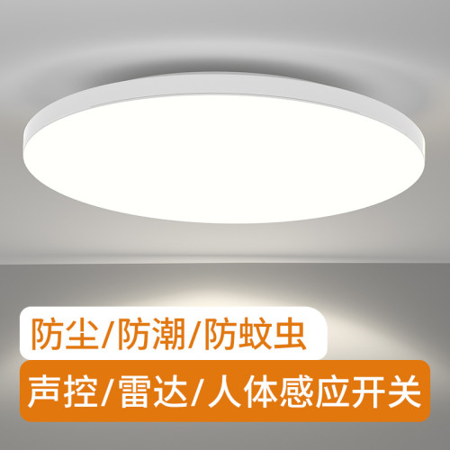 led感應燈樓梯燈吸頂燈過道樓道走廊紅外人體自動感應雷達聲控燈