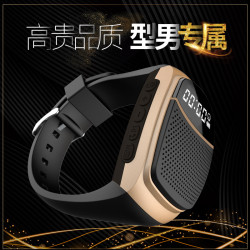 新款B90手腕無線藍牙音響手錶自拍器戶外運動帶顯示免提通話