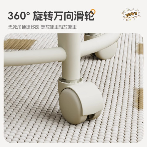 塑膠萬向輪小凳子家用矮凳滑輪移動凳子客廳帶娃神器椅子板凳坐凳