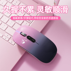 M103漸變色可充電無線藍牙滑鼠2.4G輕音筆記型電腦遊戯滑鼠時尚鼠