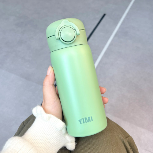 彈蓋直飲不鏽鋼溫度杯量刻字禮品杯商務廣告保溫杯禮盒