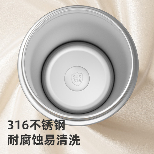簡約吸管保溫杯316不鏽鋼辦公室上班族雙飲杯子2025新款