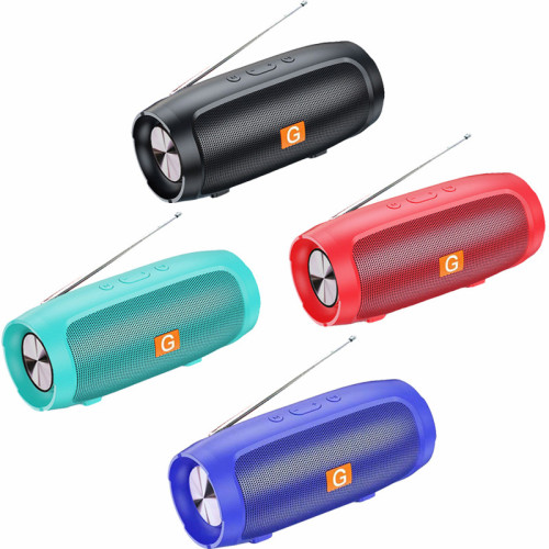 J007FM藍牙音箱收音機戶外可攜式家用雙喇叭低音砲桌面小型迷你音響