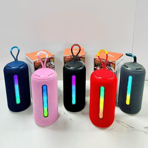 新款藍牙音箱高音質重低音砲迷你小型戶外可攜式家用氛圍感桌面音響