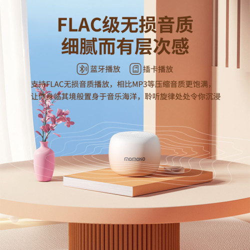 新款可攜式戶外健身低音砲震膜無線藍牙音箱禮品AI智能音響
