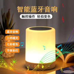 適用拍拍燈藍牙音箱 觸控變色情感氛圍燈音響 小夜燈音箱