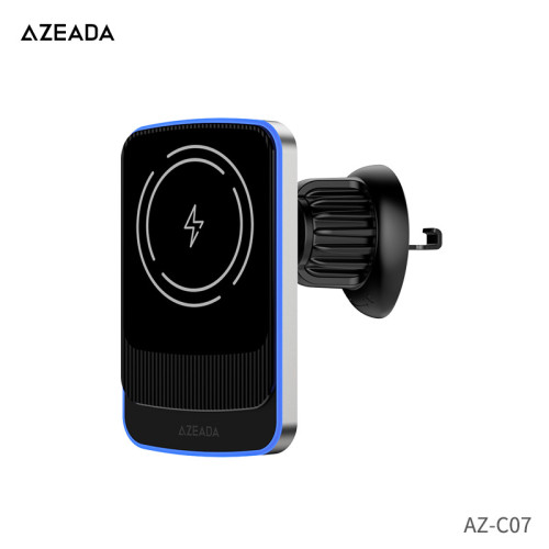 Azeada磁吸15W無線充汽車橫竪通用車用支架汽車導航手機支架C07