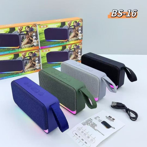 BS16新款藍牙音箱低音砲戶外大音量車用家用高顔值氛圍燈桌面音響