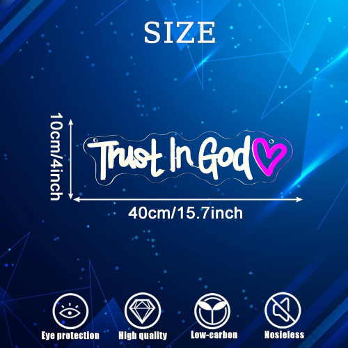 tiktokTrust in God霓虹燈發光字信任上帝字母造型燈