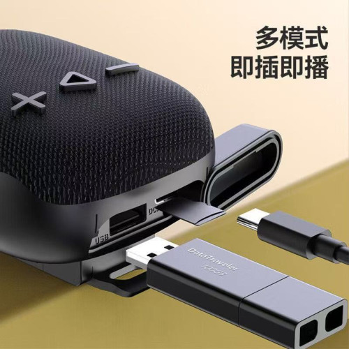 wind3戶外騎行藍牙音箱可攜式迷你插卡大功率家用低音砲小鋼砲音響
