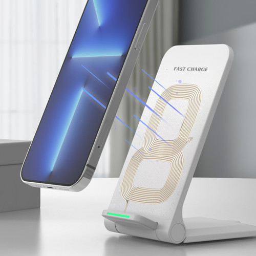 桌面無線充電器座充可折曡15W快充立式無線充電器無線快充