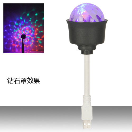 LEDUSB小夜燈音樂節奏氛圍燈聲控閃爍節日喜慶聖誕裝飾迷你氛圍燈