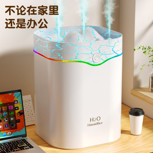 新款創意大容量大霧量加溼器 usb桌面七彩小夜燈香薰機家用擴香機