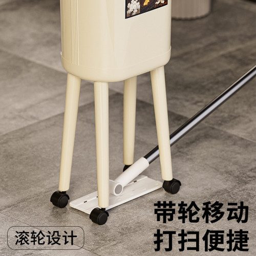 高顔值垃圾桶家用帶蓋客廳臥室廚房高級感大號大容量不彎腰高腳筒