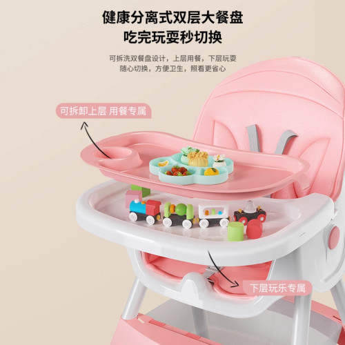 寶寶餐椅吃飯多功能可折曡寶寶椅家用可攜式嬰兒餐桌座椅兒童飯桌