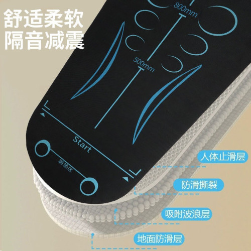健腹輪專用墊減震靜音加大加寬加厚平衡墊家用健身運動防滑瑜珈墊