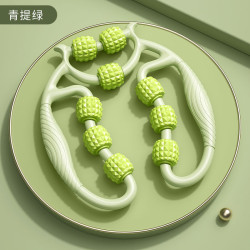 專用可彎曲狼牙按摩棒兒童按摩棒腿部滾軸瑜珈訓練器滾輪美體器具