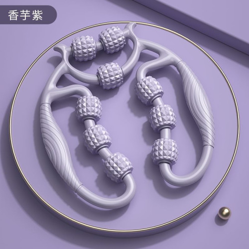 專用可彎曲狼牙按摩棒兒童按摩棒腿部滾軸瑜珈訓練器滾輪美體器具