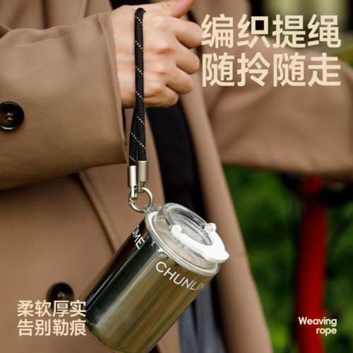 不鏽鋼咖啡杯外出攜帶女士個人保溫陶瓷輕奢水杯