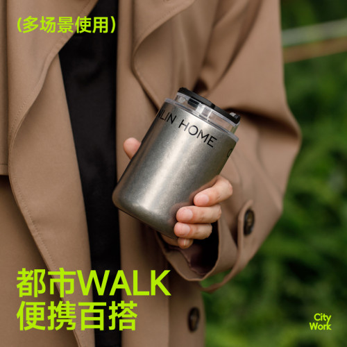 不鏽鋼咖啡杯外出攜帶女士個人保溫陶瓷輕奢水杯