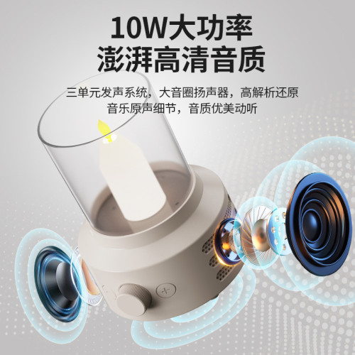 新款復古燭光手提小夜燈臥室睡眠床頭柔光氛圍戶外露營便捷燈