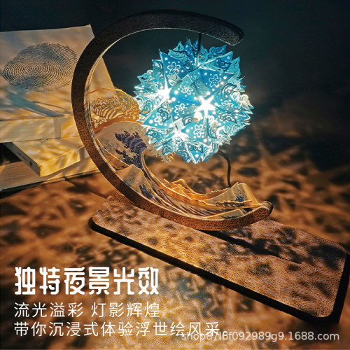 diy紙雕燈文創小夜燈中式手工創意生日禮物擺件女生
