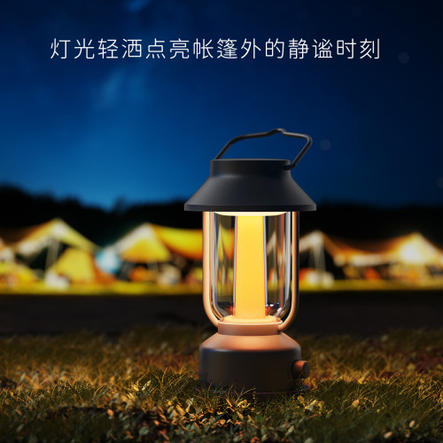 復古馬燈床頭燈書房台燈輕奢手提燈臥室氛圍小夜燈鐵藝露營燈