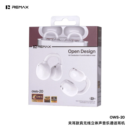 remax新款夾耳式無線藍牙耳機6.0不入耳夾無線耳機音樂通話耳機