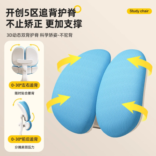 兒童款學習椅小學生專用可升降追背座椅家用矯正坐姿書桌寫字椅子