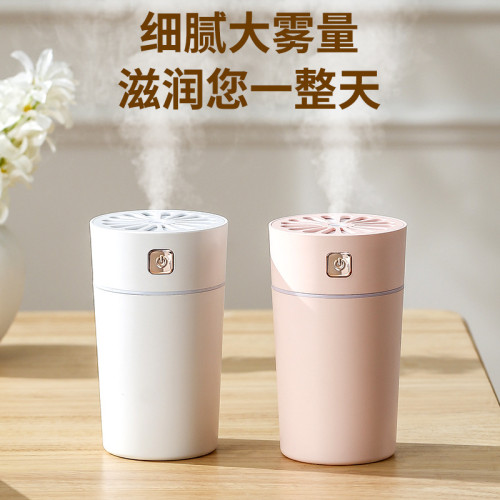 可攜式車用迷你加溼器大霧量氛圍燈辦公室桌面補水加溼器