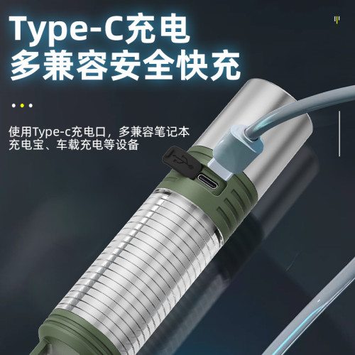 新款戶外強光露營巡邏爬山多功能氛圍手電便捷式尾部掛勾燈