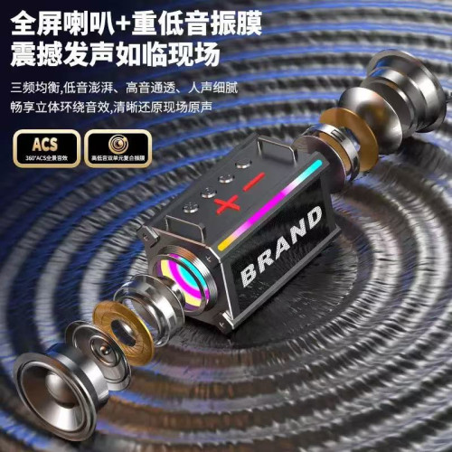 新款藍牙音箱小鋼砲戶外車用大功率重低音砲高品質可攜式迷你音響