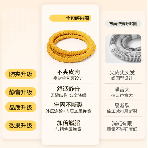 致佳全新升級靜音呼啦圈針織材質柔軟針織三重防護不夾肉加倍燃脂