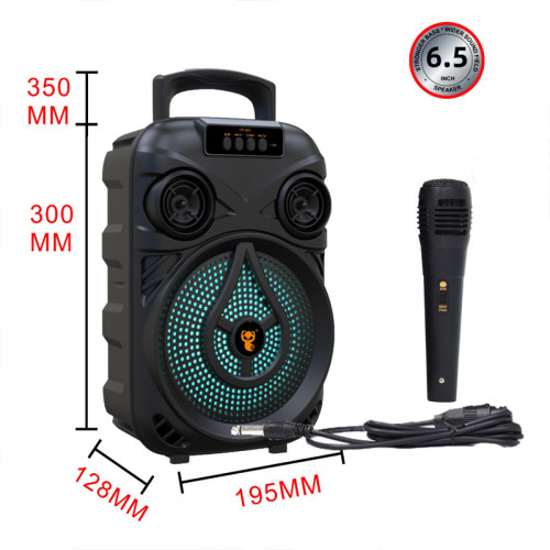 6.5寸廣場舞藍牙音箱低音砲大功率戶外可攜式家用大音量話筒K歌音響