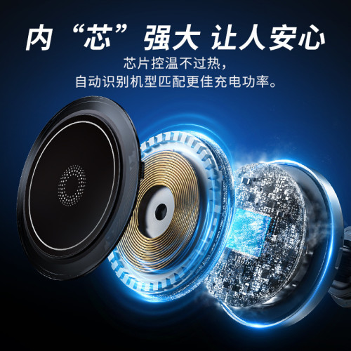 magsafe手機車用支架出風口15W適用於汽車導航無線磁吸RGB氛圍燈