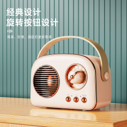 復古藍牙音響可攜式小型音響桌面無線低音砲戶外小音響全新