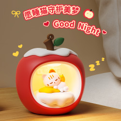 新品蘋果屋小夜燈創意拍拍燈床頭燈學生閨蜜同事節日禮物禮品