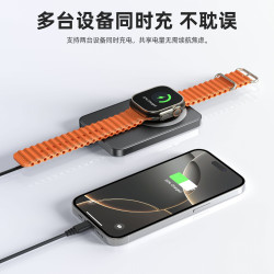 新款磁吸充電寶適用蘋果手機手錶耳機無線充電行動電源