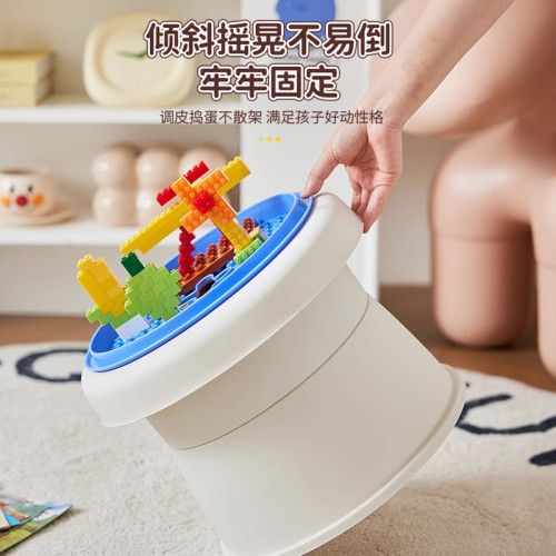 收納凳多功能小凳子家用客廳矮凳網紅兒童小板凳樂高玩具儲物凳