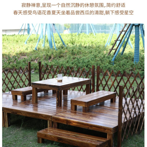 戶外防腐木地台庭院露台花園陽台榻榻米地面鋪設室外平台碳化木