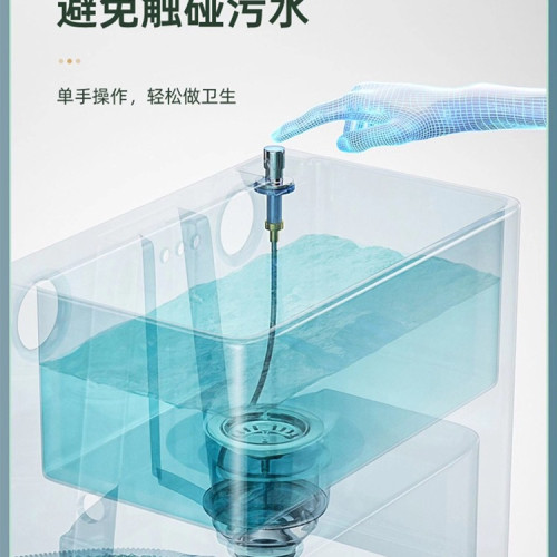 拖把池2025新款大號陶瓷家用陽台衛生間雙驅動旋轉洗墩布地盆