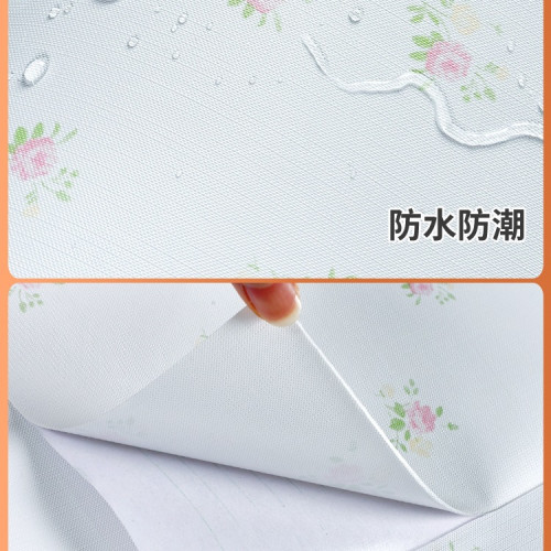 牆紙自粘防水防潮大學生宿舍溫馨臥室客廳背景牆壁紙家用自貼田園