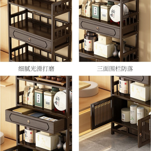 茶水櫃辦公室茶櫃置物架家用茶葉櫃茶台桌邊櫃茶葉茶具收納儲物櫃