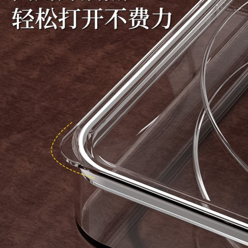 普洱茶茶餅收納盒密封透明防潮儲存罐茶葉罐中式家用茶餅盒展示架